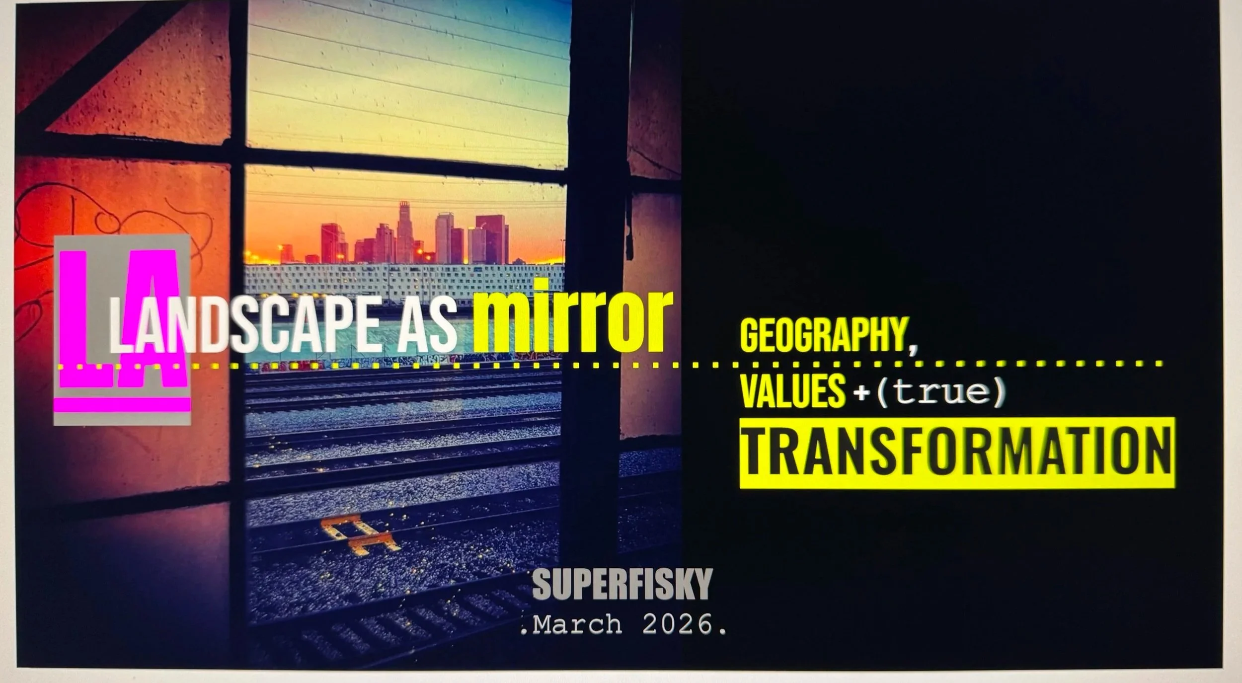 "LANDSCAPE AS MIRROR" KEYNOTE