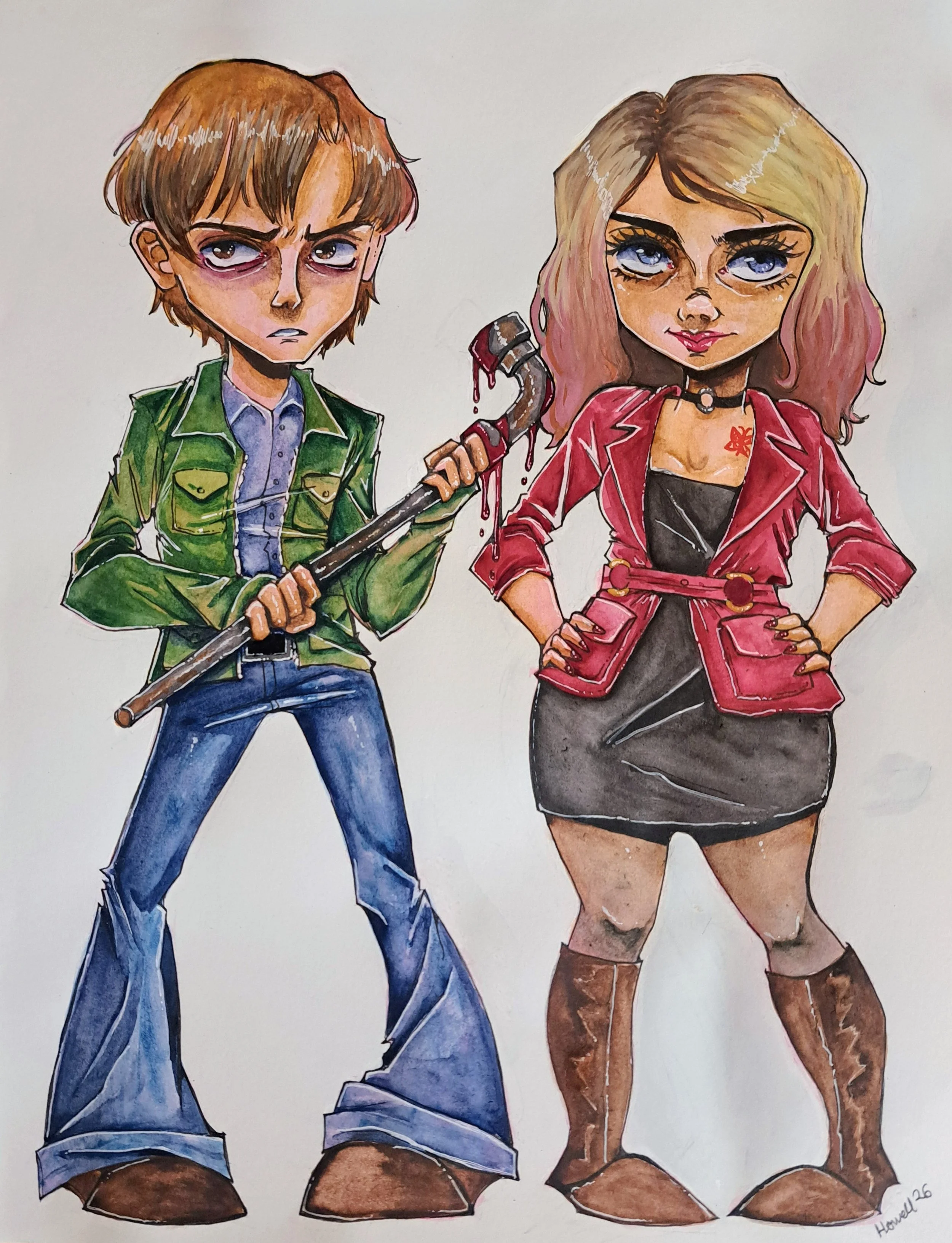 watercolor and gouache, 2026