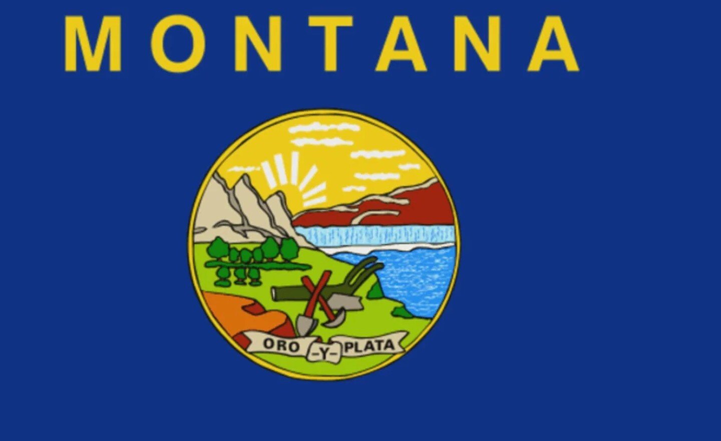 Is it time to change the Great Seal of the state of Montana? Should we remove the pick, axe, and plow and replace with a bear, duck, and solar panel? The language can read OSO Y PATA. Can someone make the changes and share? Thanks!