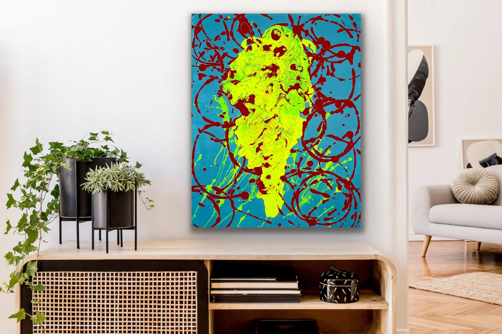 "Over power" (22x26in)