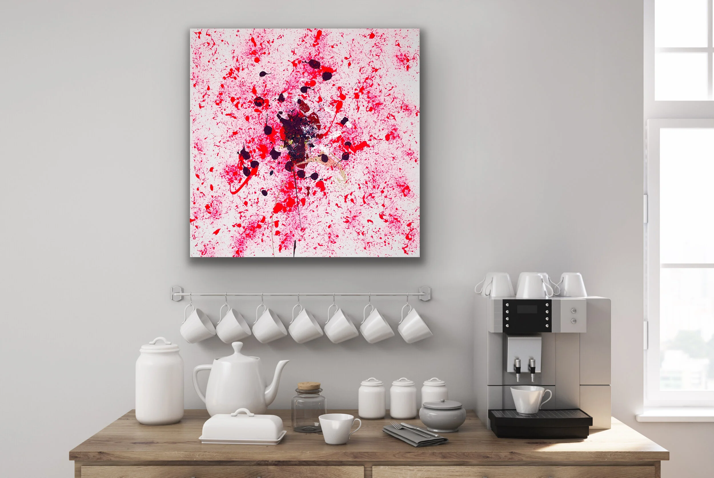 "star spangled splatter" (20x20in)