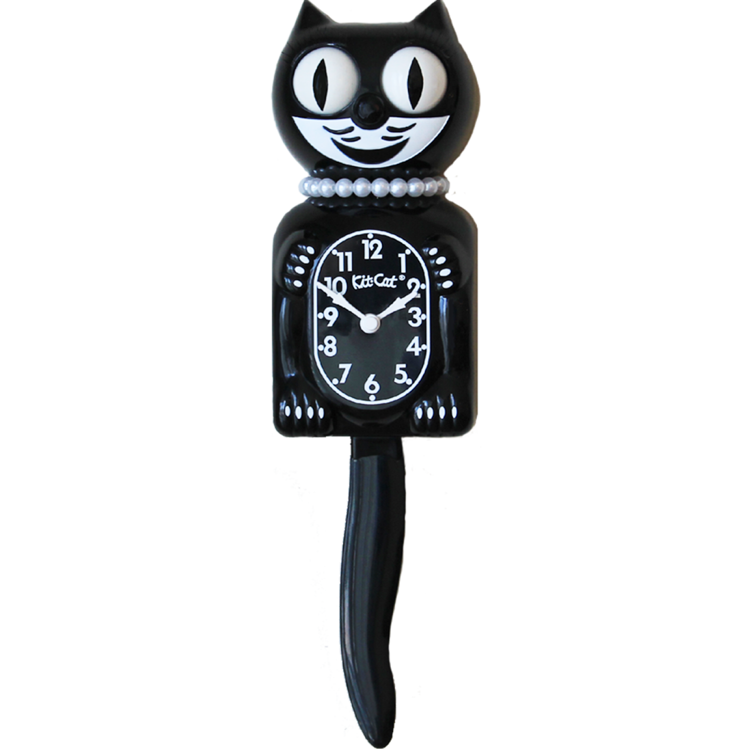 レディキットキャットクロック WH Classic Black Lady Kit-Cat Klock — Kit-Cat.co.uk