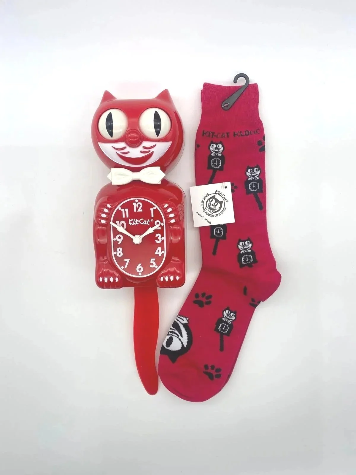 Valentines Special - Limited Edition New Classic RED Male Kit-Cat Klock + Male Red Socks