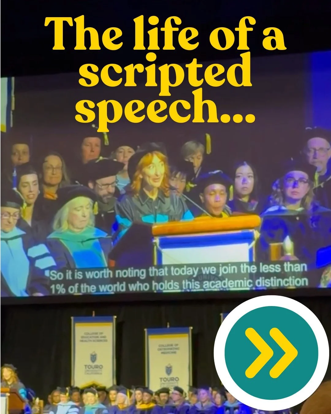 When occasions call for a formal, written speech... best to do it right!

⏳ Rehearse it OUT LOUD, on your feet
🔊 Tend to volume and pace so people understand you
🕺 Be yourself!

#publicspeaking #speakingforreal