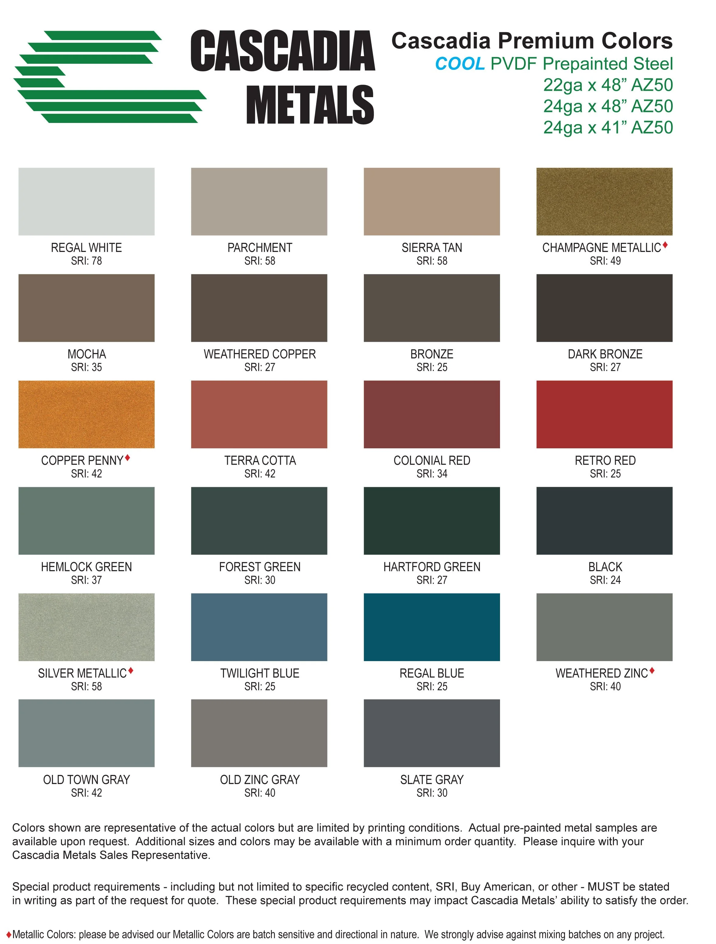 Project Cascadia Color Collection — Great Valley Construction