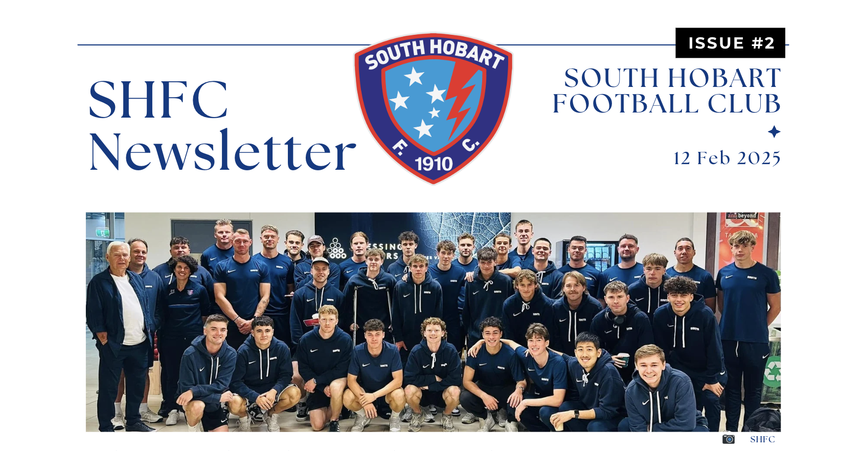 South Hobart FC February Newsletter cover image