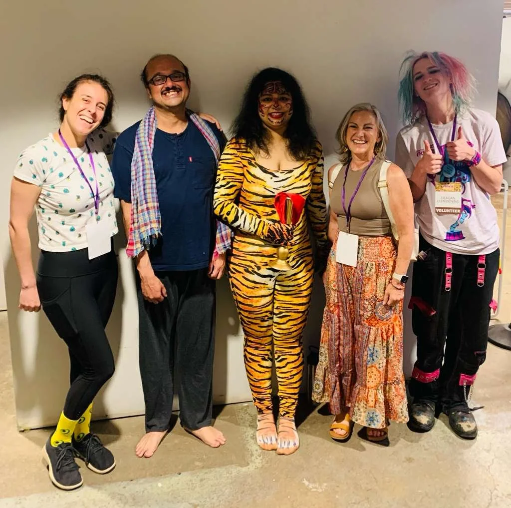  With the amazing artists and volunteers who came to support us! 