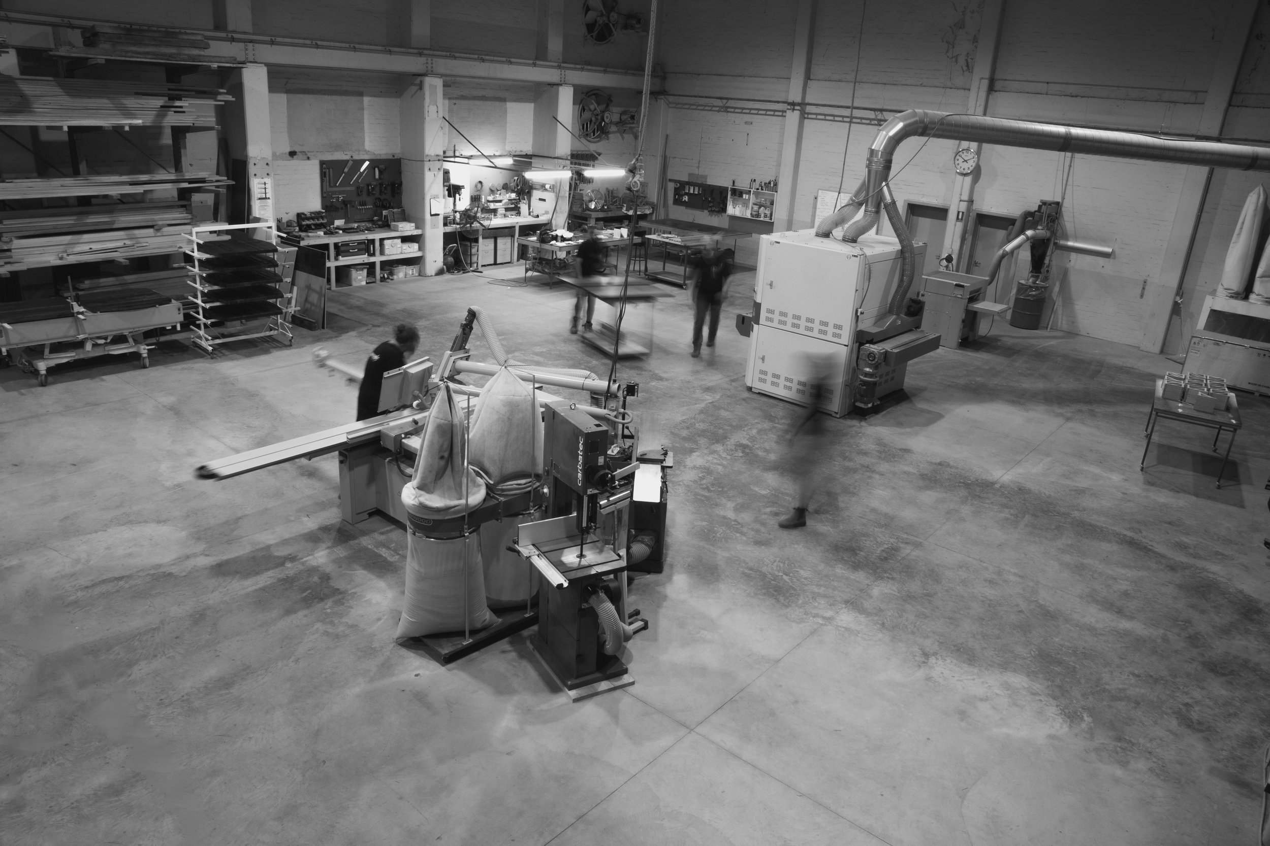 Inside our timber workshop