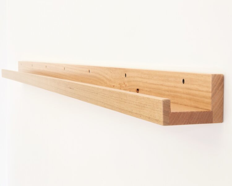 Floating Timber Shelf for Photo Frames