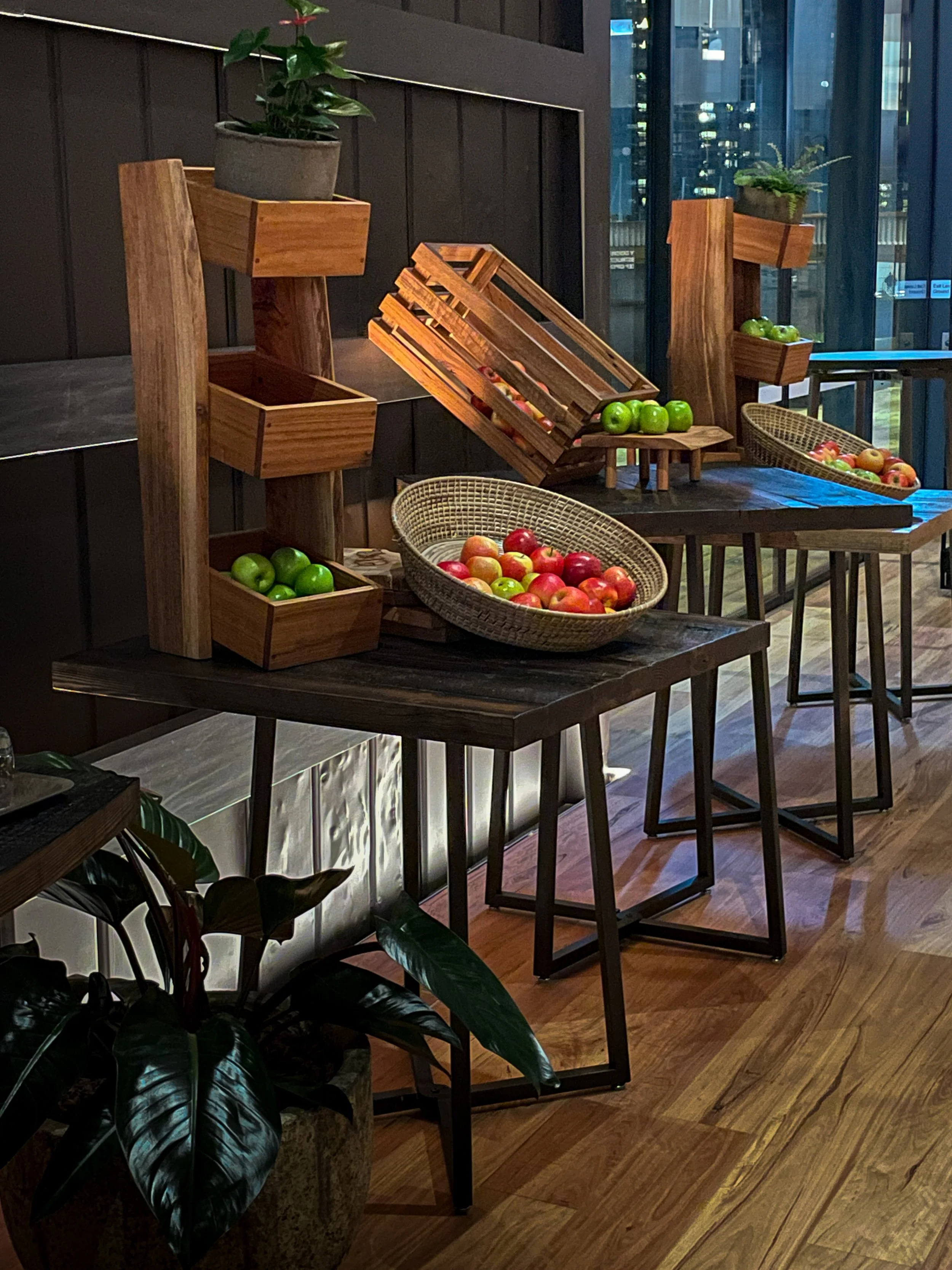 Food Stack Crates in Victorian Ash