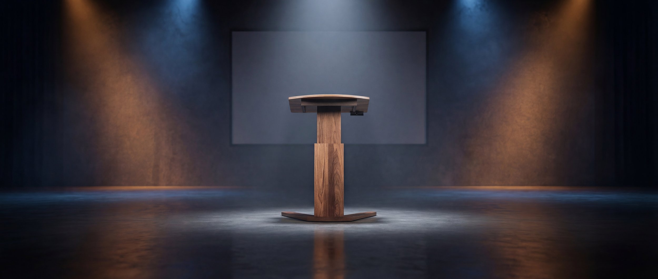 Height-adjustable solid timber tribune