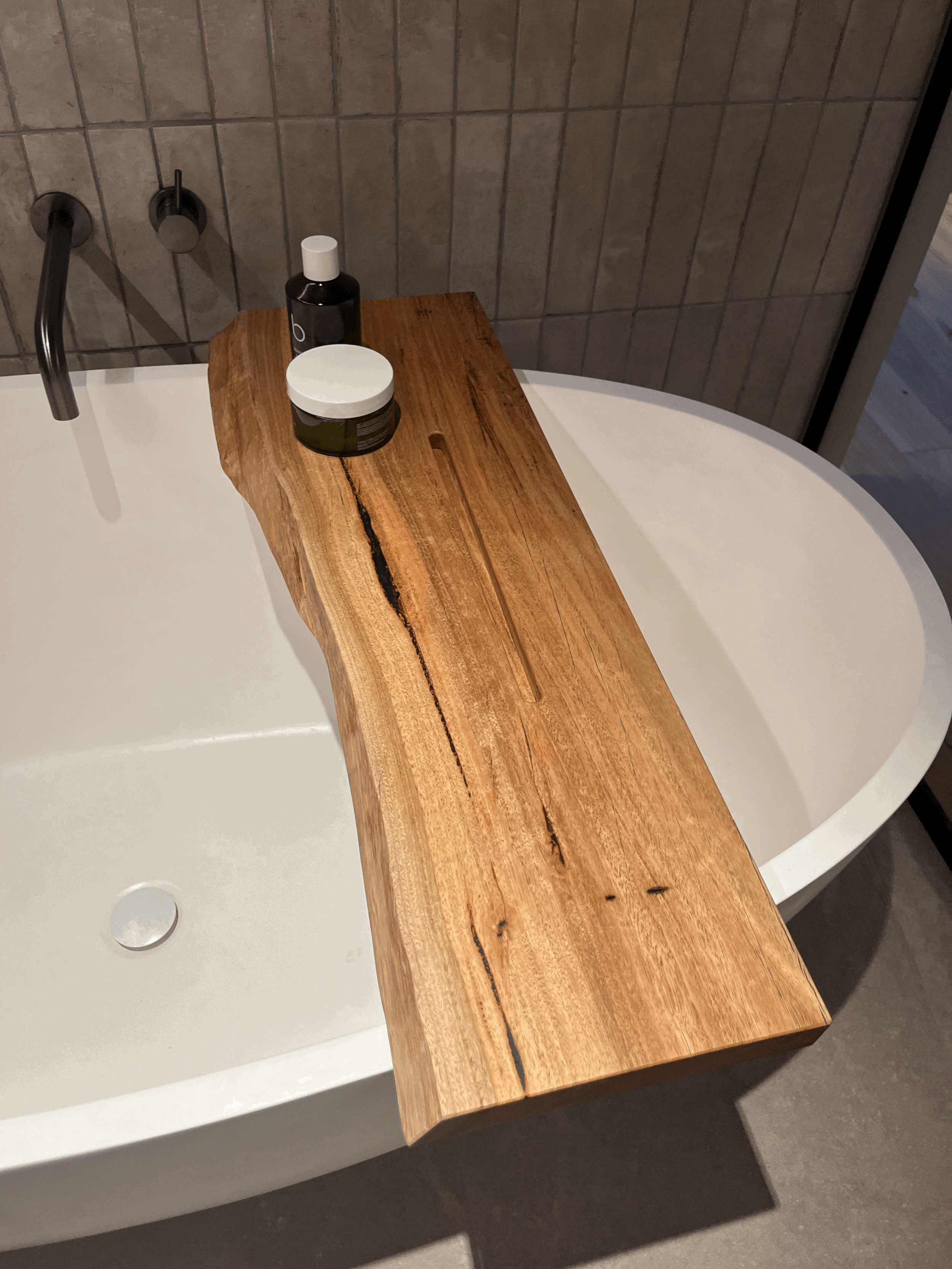 Live Edge Slab Bathroom Decor