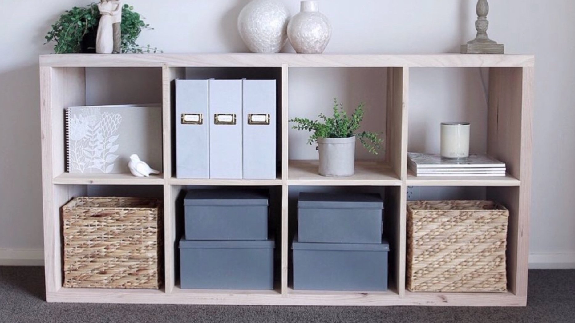 Custom Wooden Cube Storage