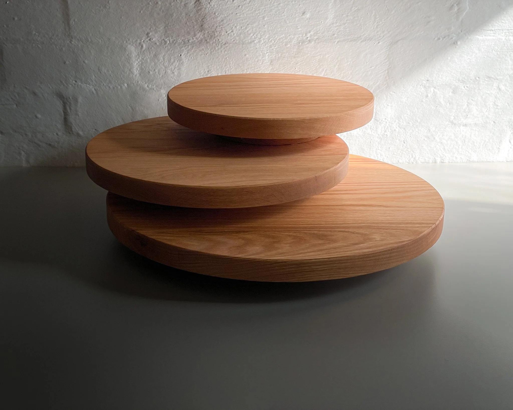 Cake Stand in American Oak 33cm, 40cm and 50cm