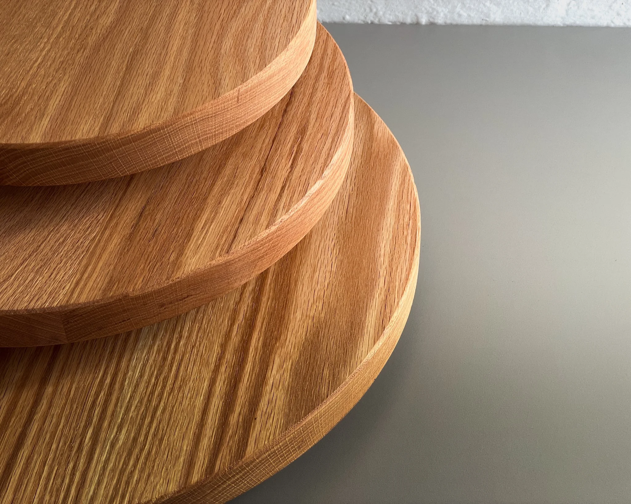 Cake Stand in American Oak 33cm, 40cm and 50cm