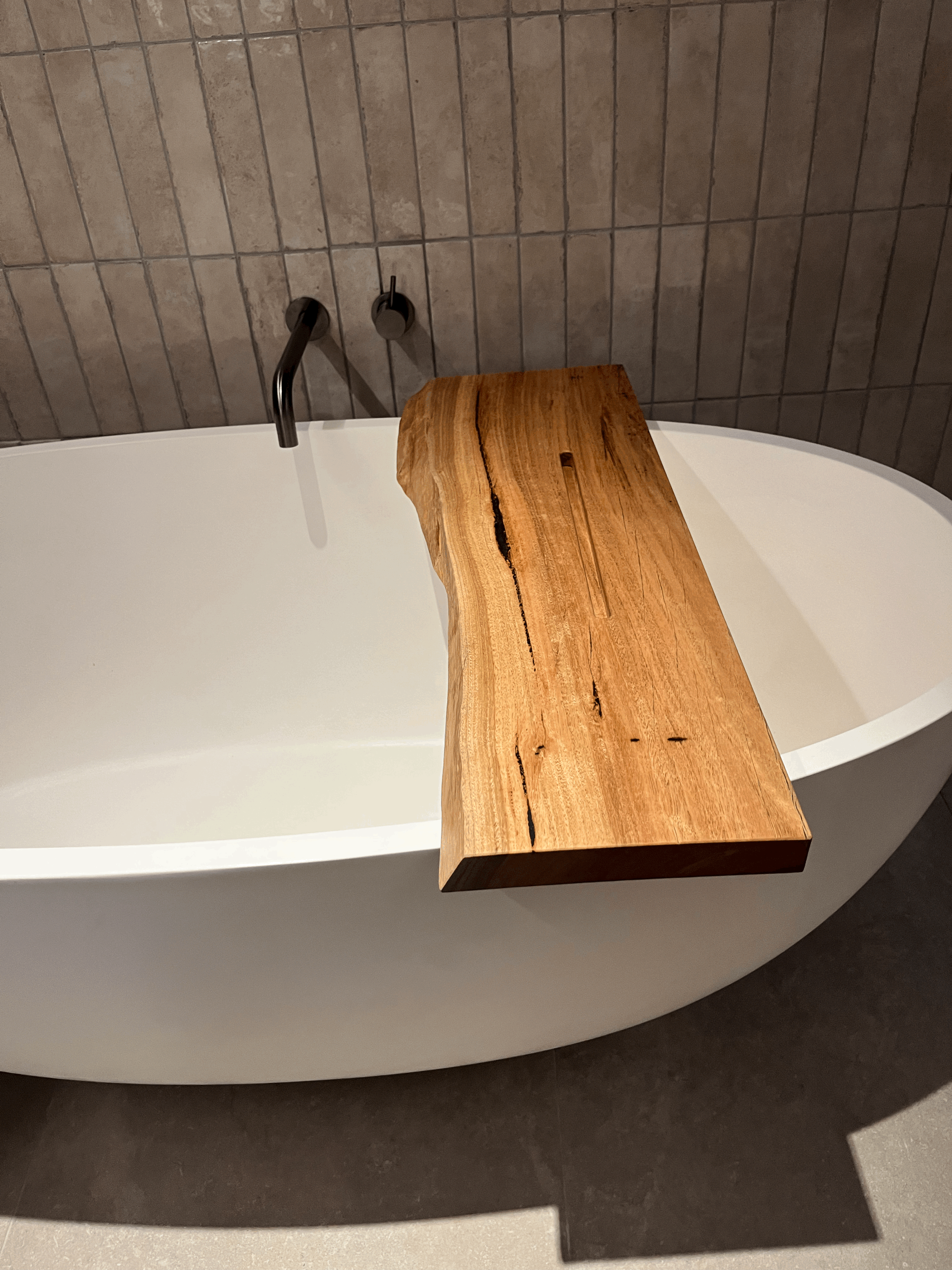 Live Edge Bath Shelf