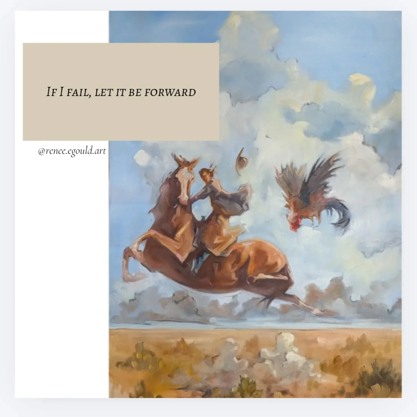 And if you decide failure is progress then I guess you're always failing forward...