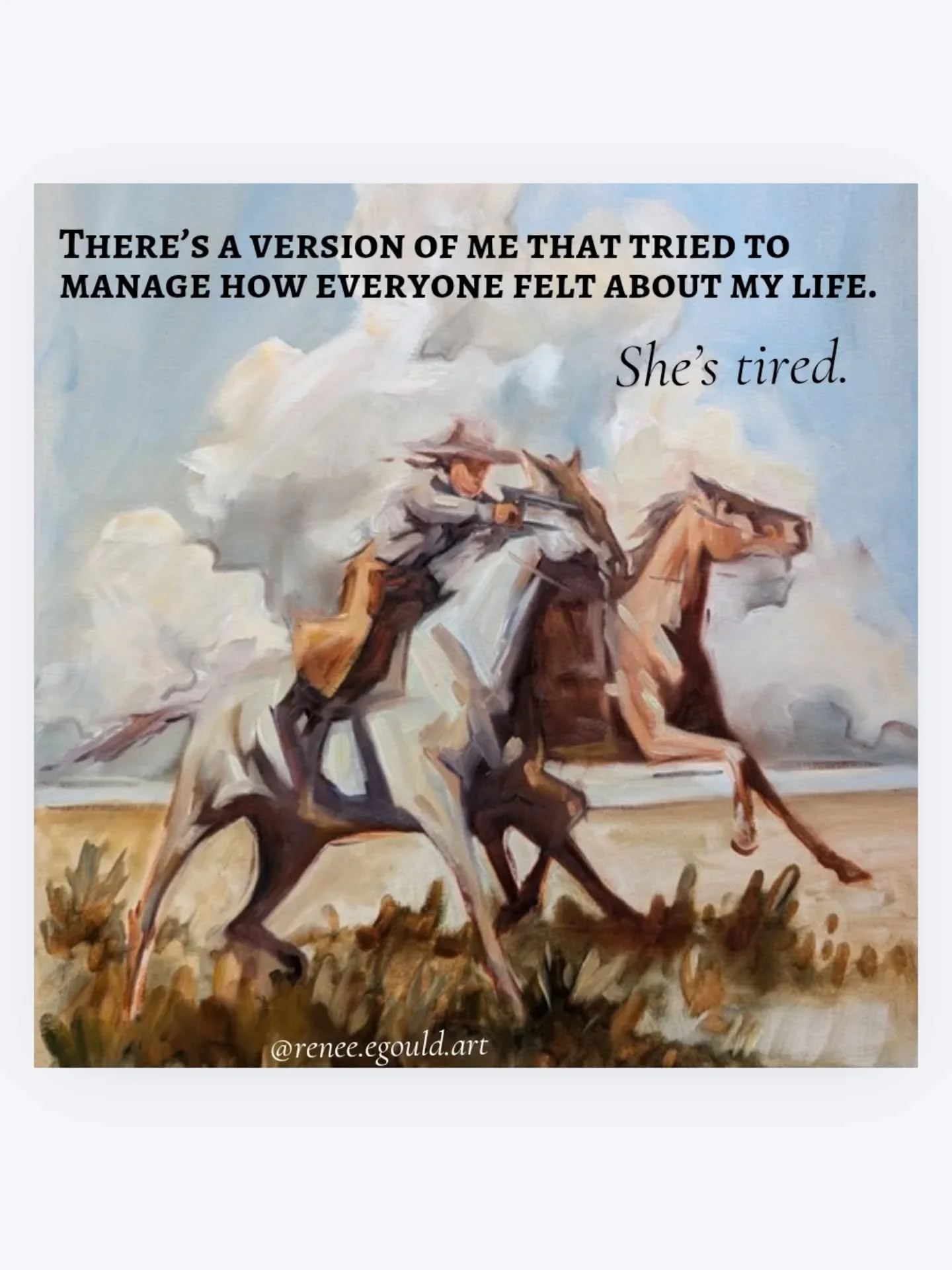 And that version of me just keeps drifting further and further away...