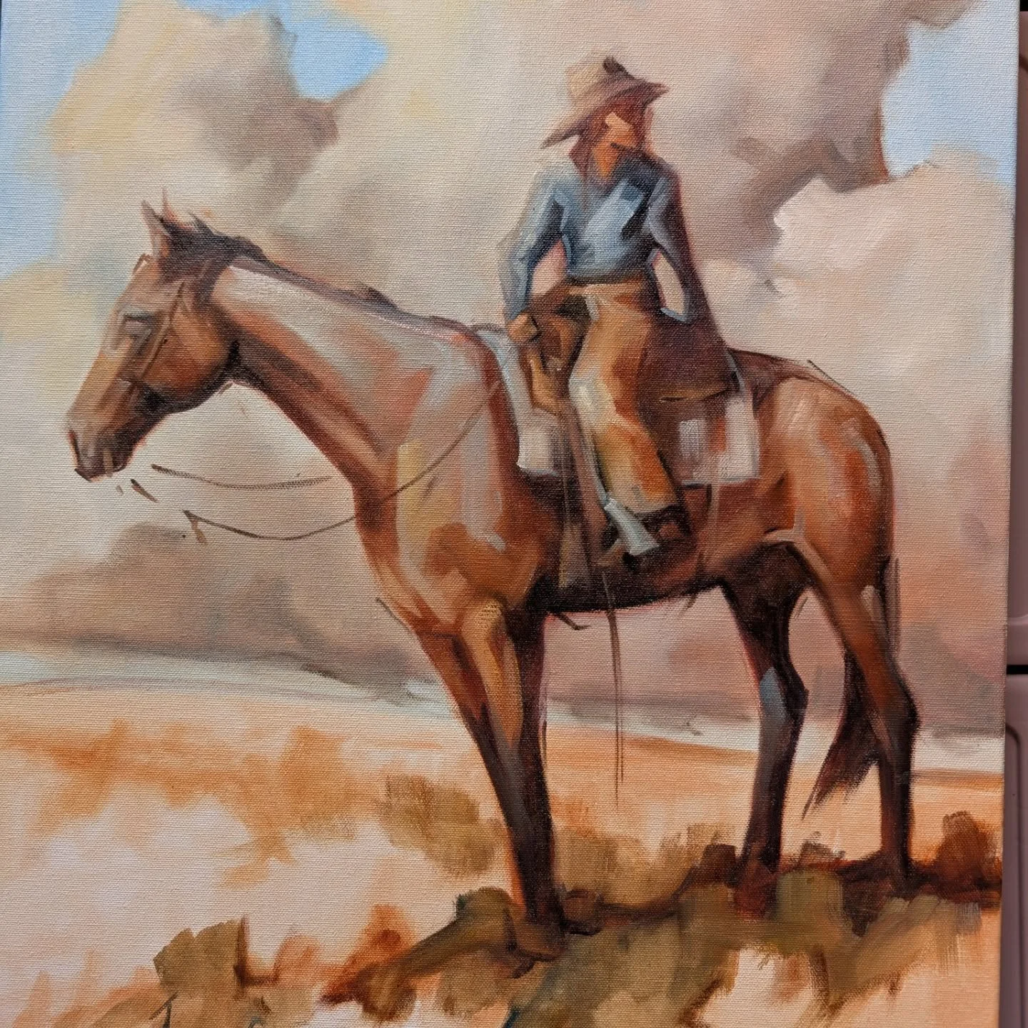 I've had people comment saying I want to soak in everything to do with your work and I just can't do that when you do reels...
I've said it before and I'll say it again, there is nothing like seeing a painting in person, but since that might not be a