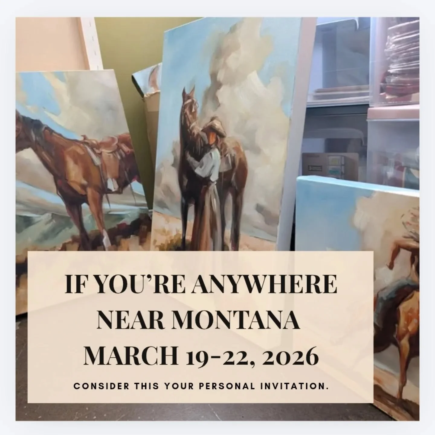 This is your personal invitation to one of my favourite shows of the year.

The Great Western Art Show at the Montana Expo is where the Western art world gathers. Imagine multiple locations filled with an absolutely gob-smacking amount of Western art