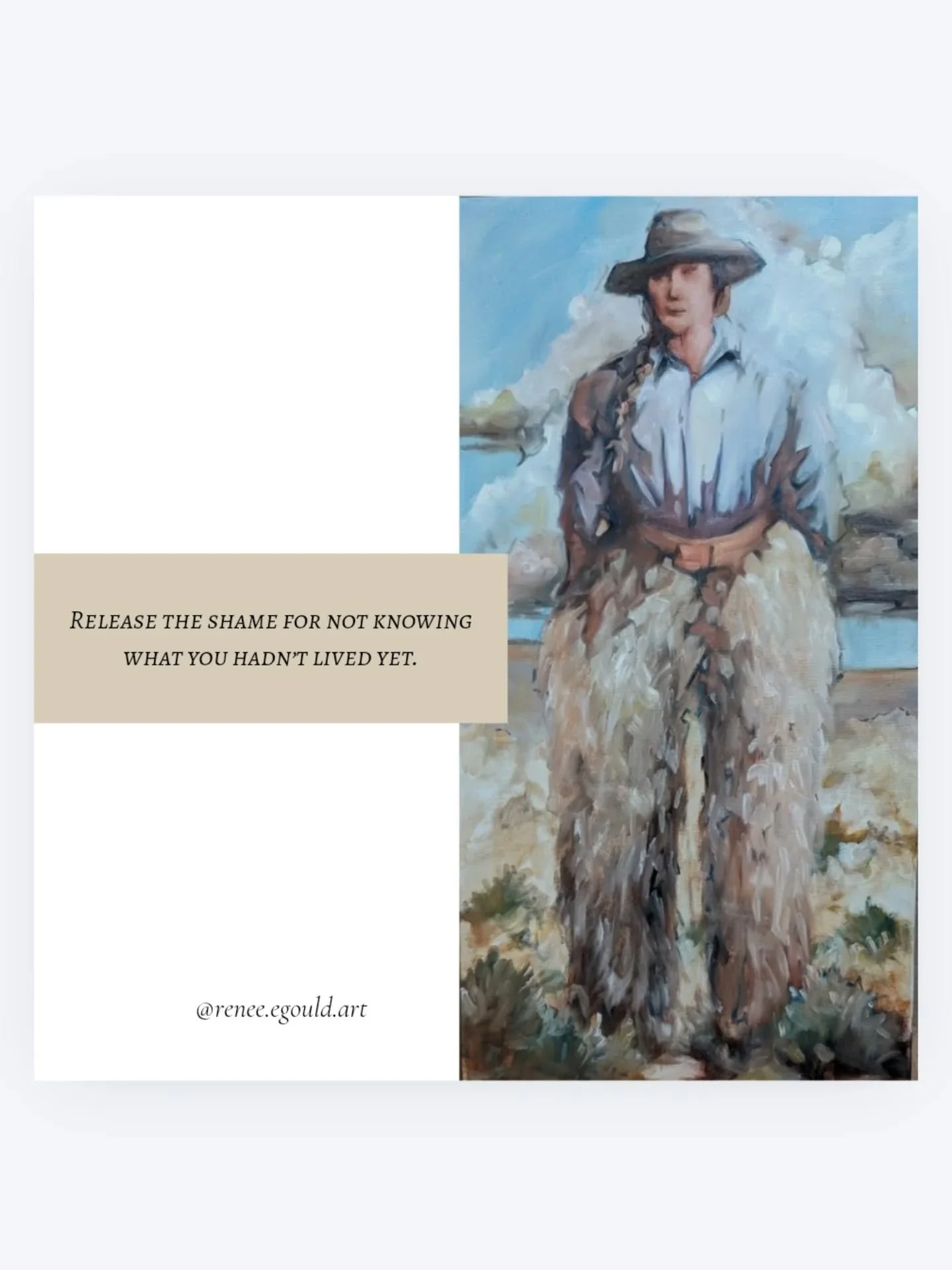 Fun fact: this is the first time I ever lived this life.
 It's my very first rodeo.