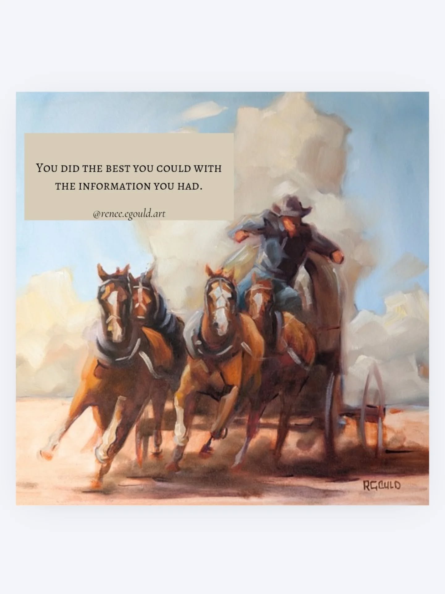 It's okay that it didn't go as planned because tomorrow you'll do better.