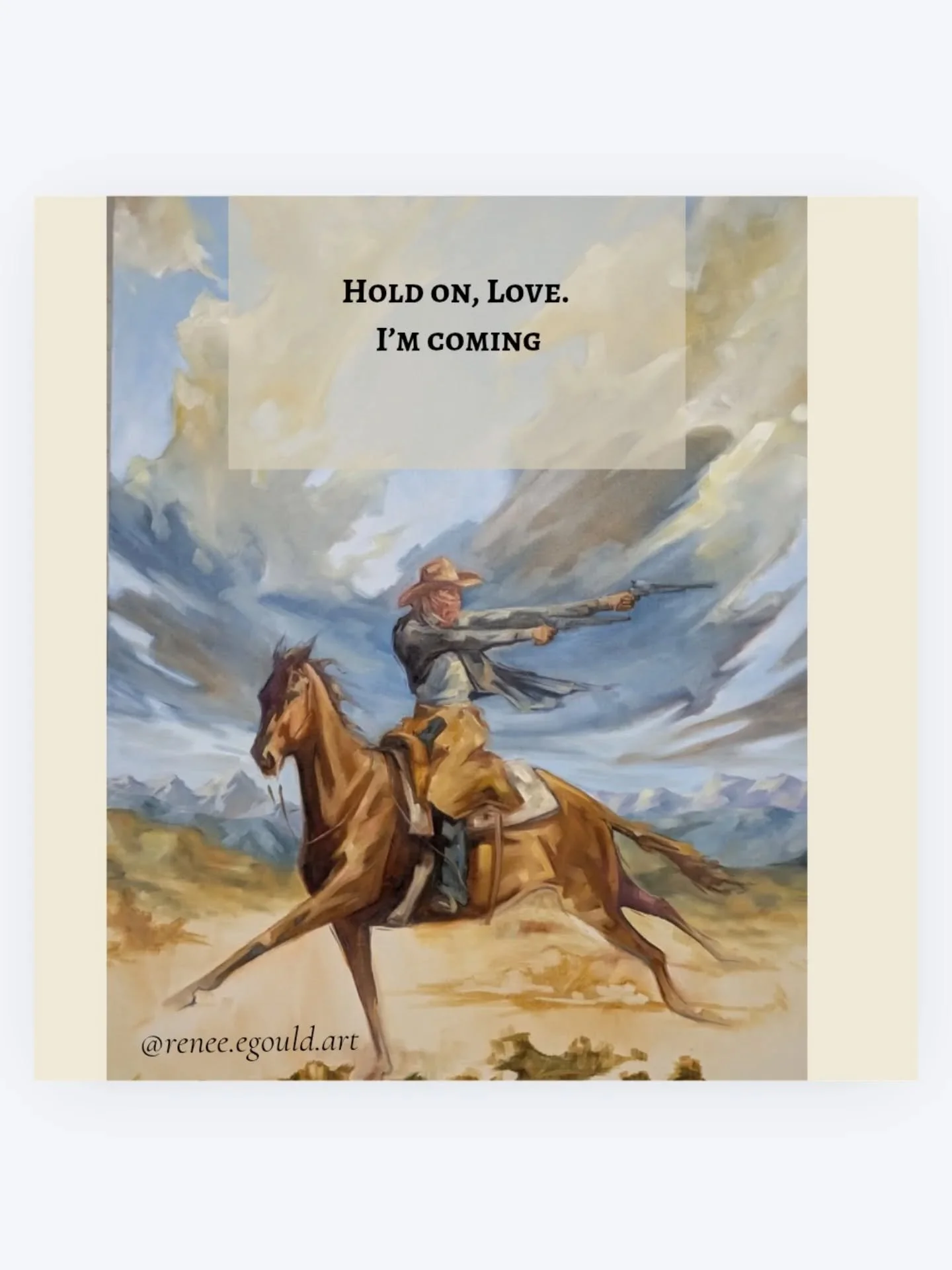 I'm working my way to something bigger and better, but first I have to shoot these shots and ride this galloping horse down this path.
I'm coming.
I'm becoming.