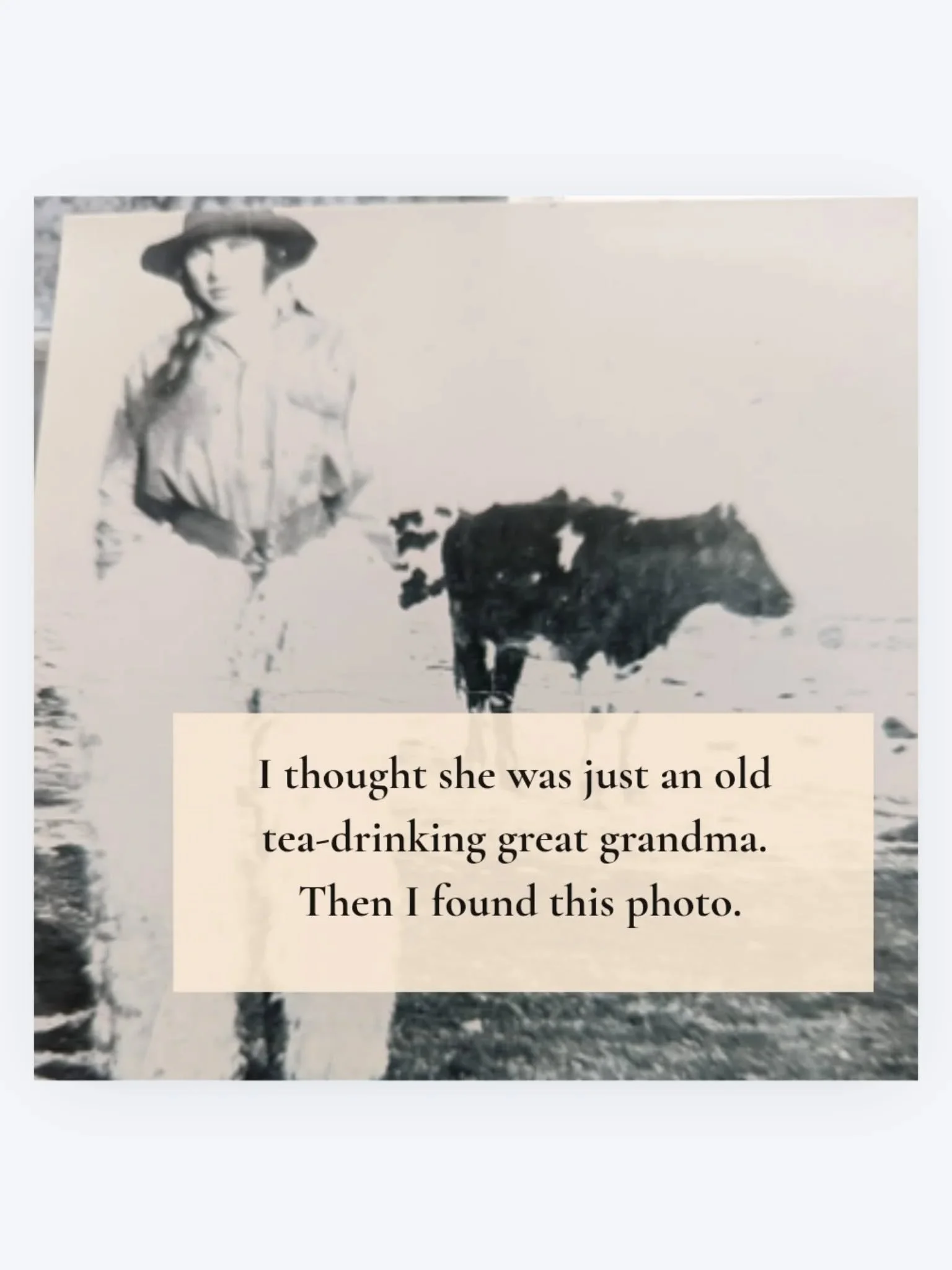 I can only imagine the hardship, the fun, and the sense of community she would have experienced. But to hear her stories would have had me sitting there for hours. 

I feel lucky to have found these photos and turned them into something really specia