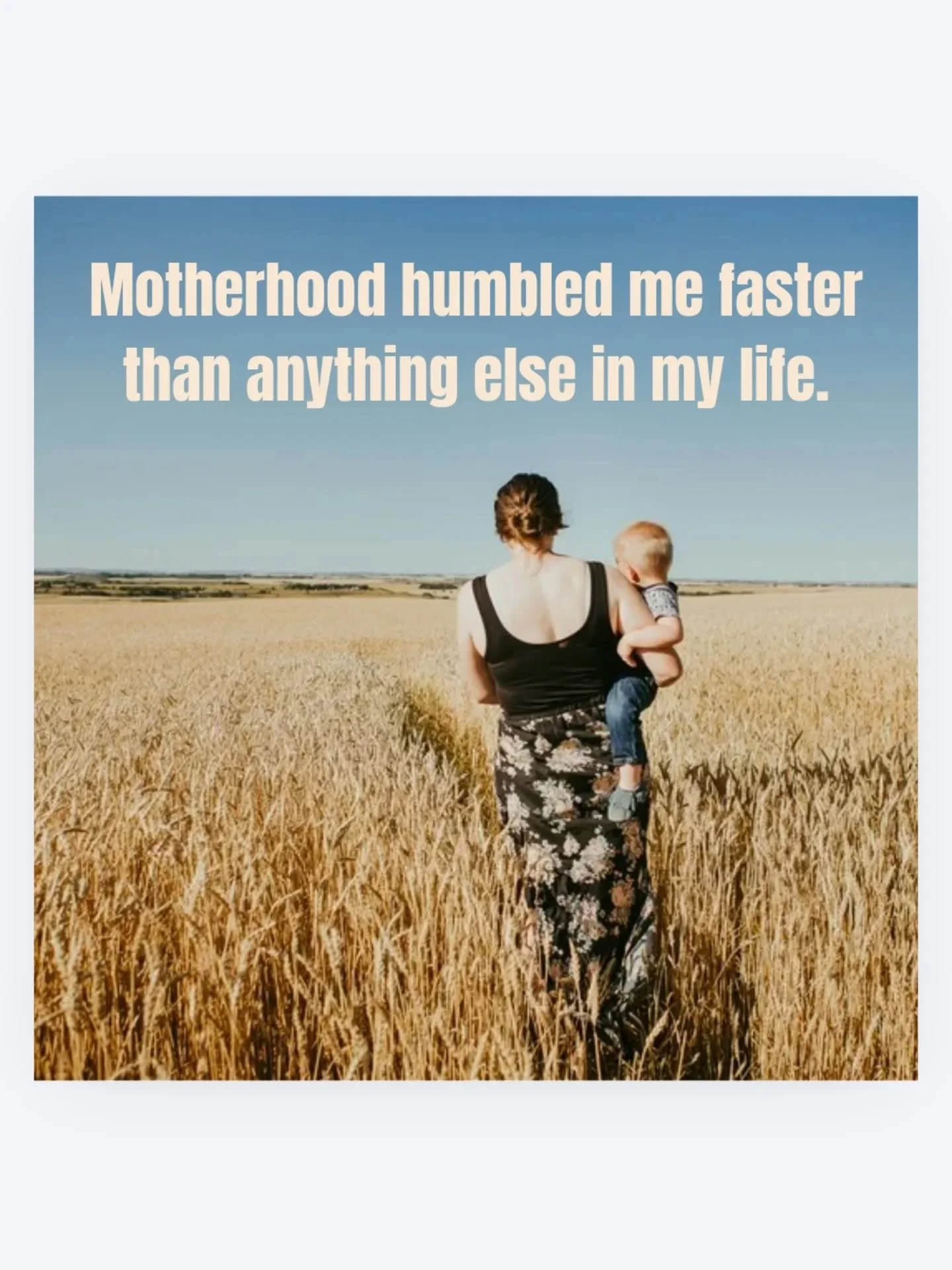 Being a mom is the hardest thing I've ever done. 

It challenges me in ways I never expected. It's forced me to change and grow even when I didn't want to. It has forced me to let go of worries and expectations that didn't work with what we have goin