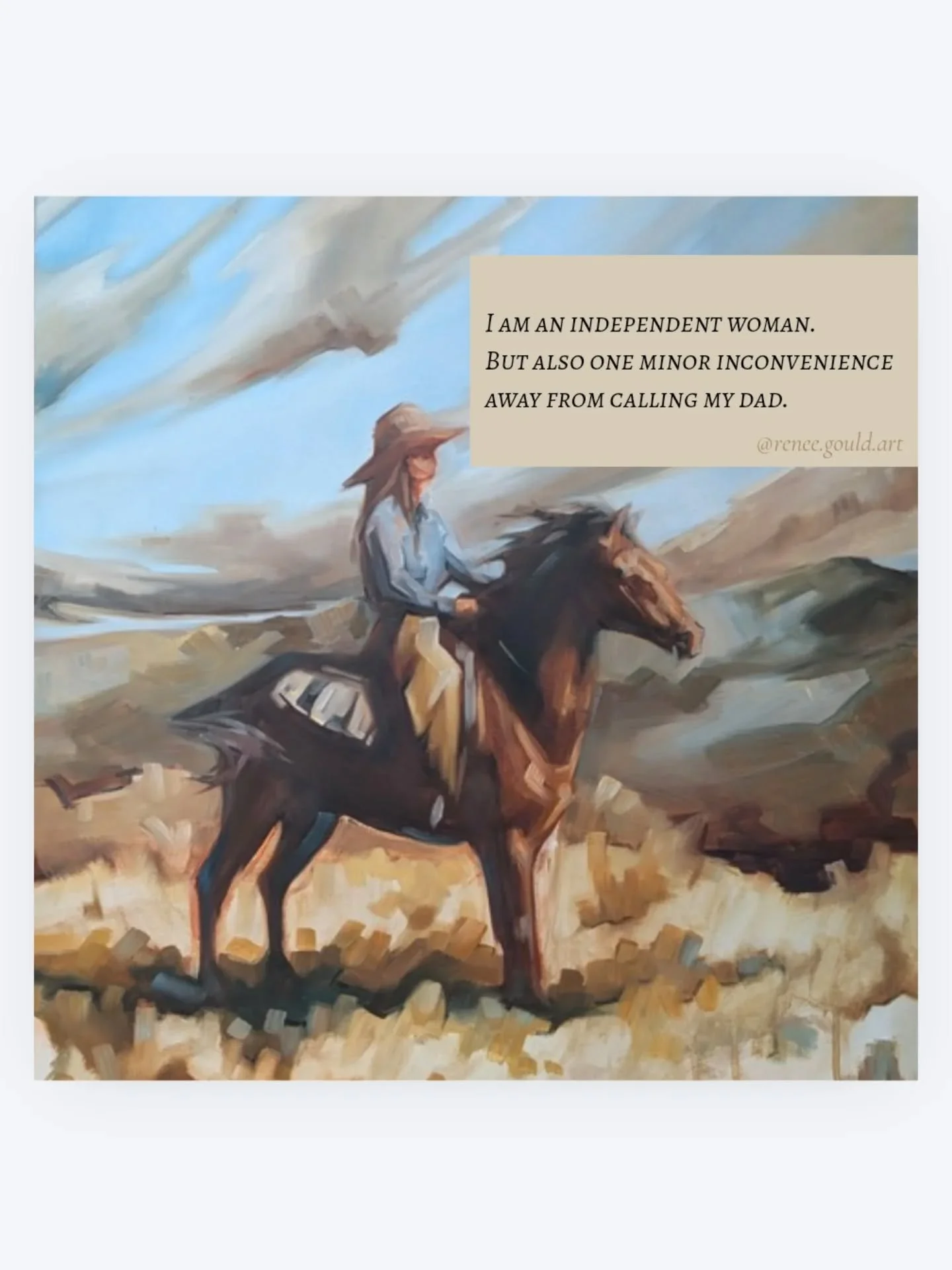 My parents were entrepreneurs and because of it, the list of careers they had were vast.
There were a lot of calls to my dad for business help, such as shipping my first oversize painting to the US.
He is also the one I call if my heat is not working