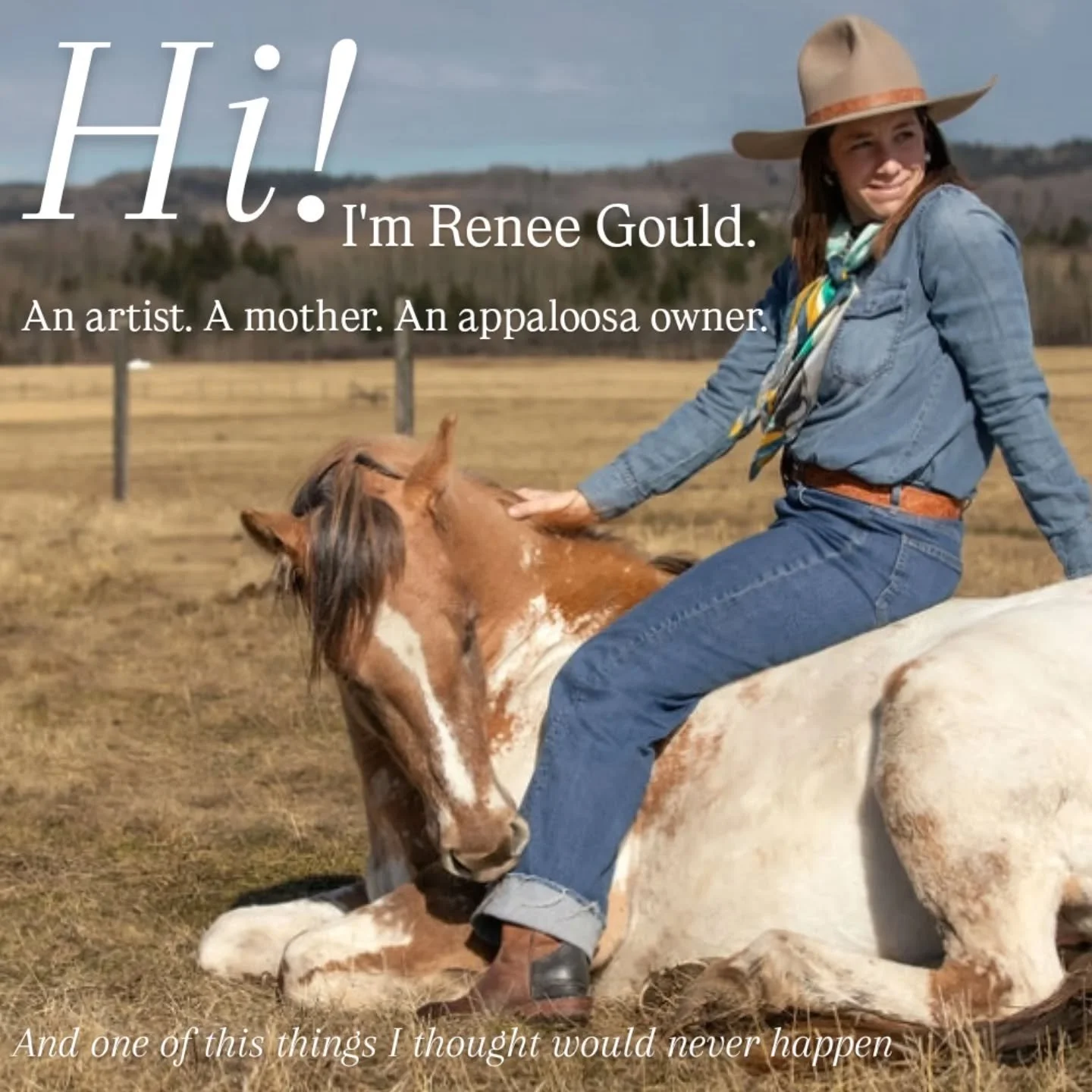 Be prepared for a lot more appaloosas in my work. 

Either you'll love it and understand what I now do, or you're like what the heck are you talking about Renee, or your saying never could I ever.

But I think you can understand the feeling of findin