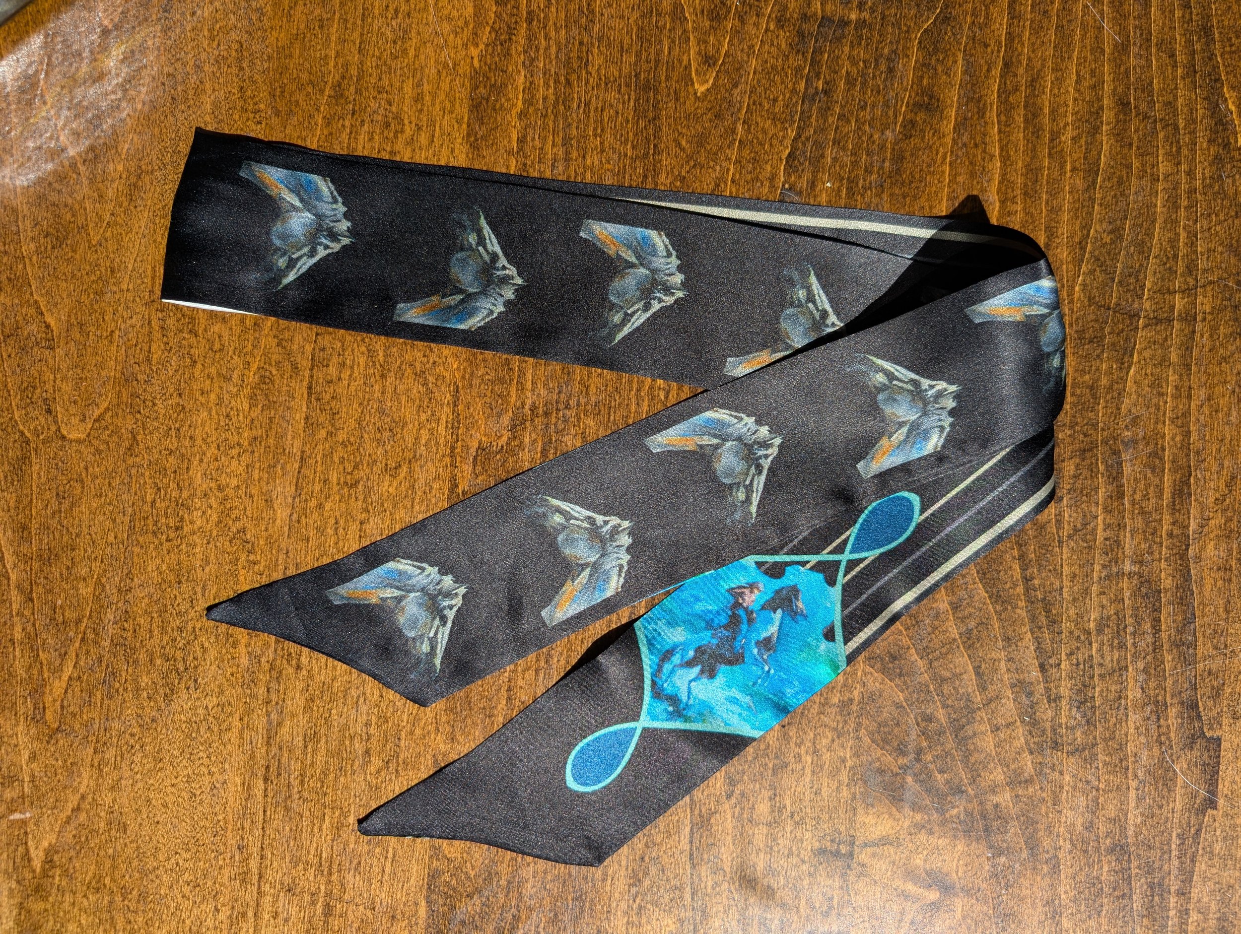 Night Pony Silk Twilly