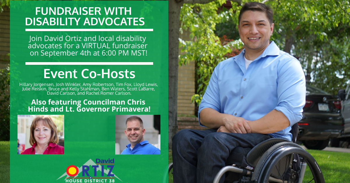 David Ortiz for Colorado Disability Advocacy Fundraiser