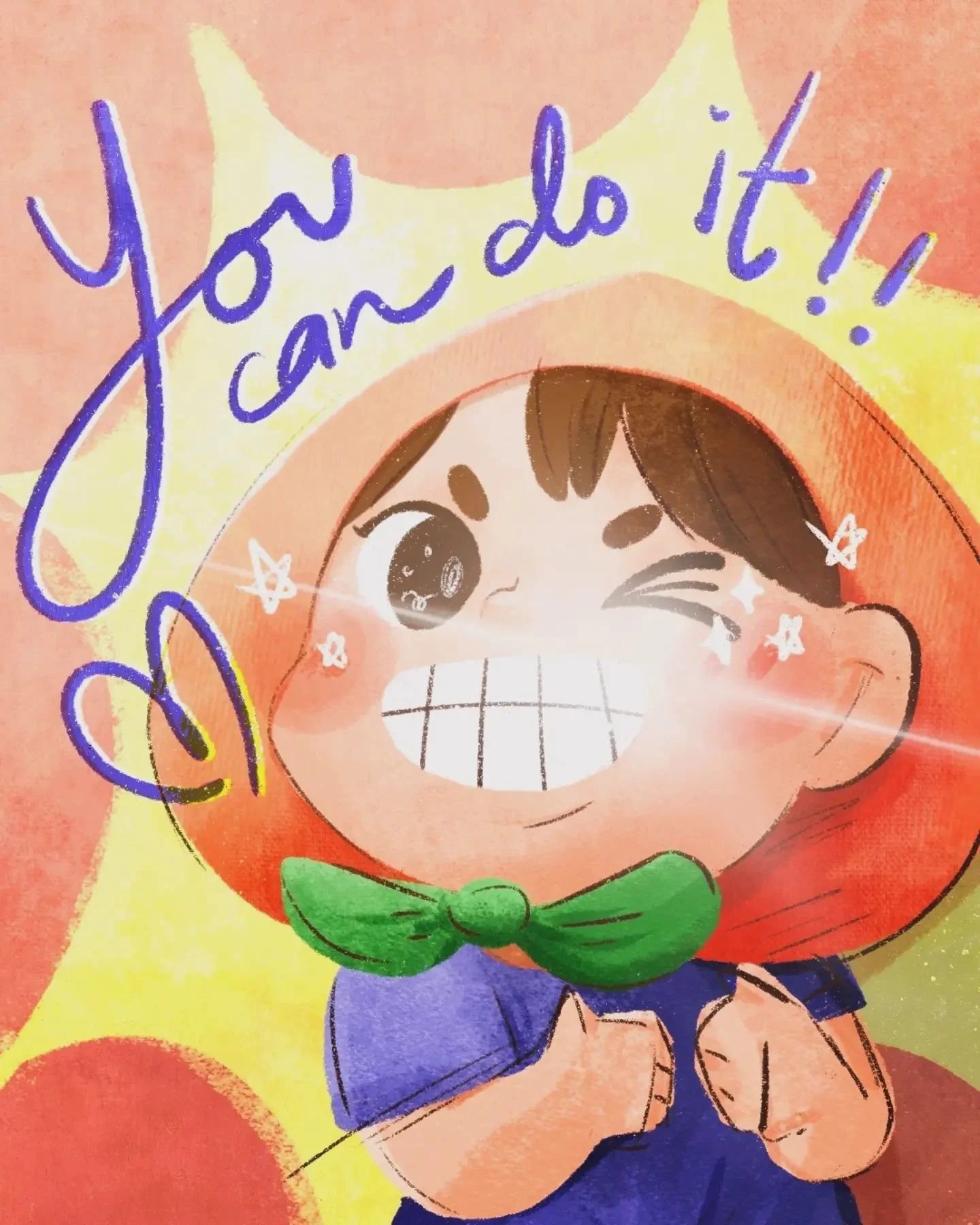 To everyone in need of assurance and POSITIVE VIBES. 
(Actually me)

#momotardo #momo #peach #illustration #drawing #colour #digital #summer #絵 #イラストレーション #イラスト #もも