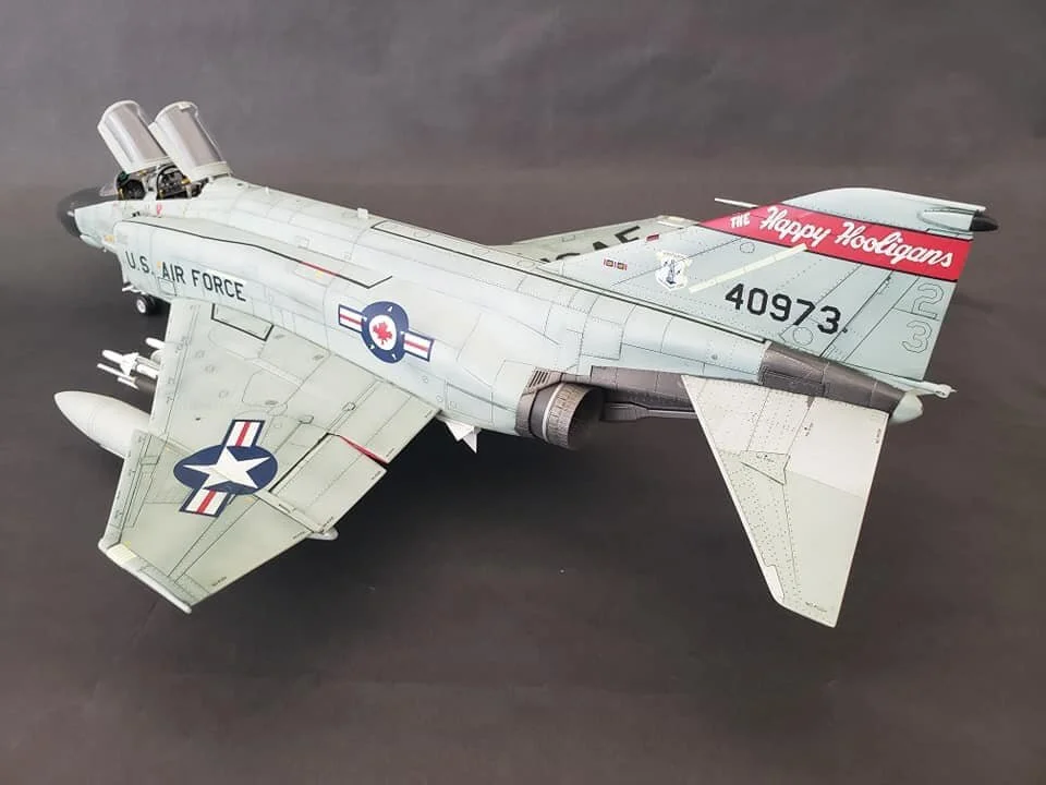 1/32 Tamiya F-4C built using The Modern Phantom Guide reference book and Speed Hunter Graphics sheet #32004 ‘ADC Gray Phantoms.’ Model built by Julius Dano