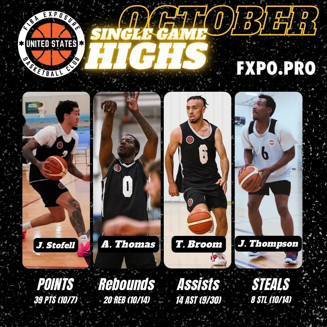 🗣️FXPO Top Performers for the
month of October- 📊 Monthly leaders, single game highs and top 10 players for all stat categories. #fiba #fibaagent
#asiabasketball #chinabasketball #eurobasket #australianbasketball #fibaam&eacute;ricas
#fibaasia #fib