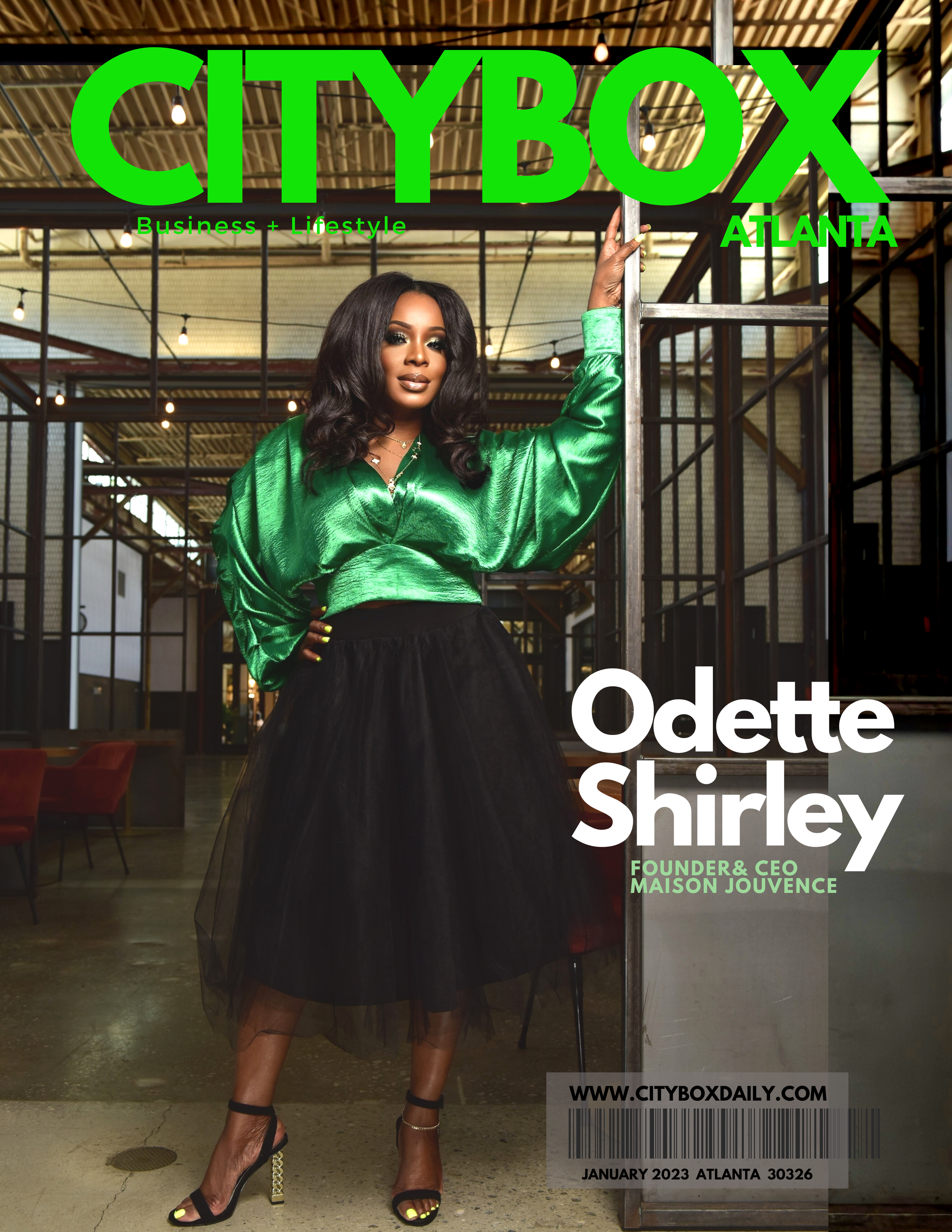 Odette Shirley CityBox Magazine Cover  Green Cover.png