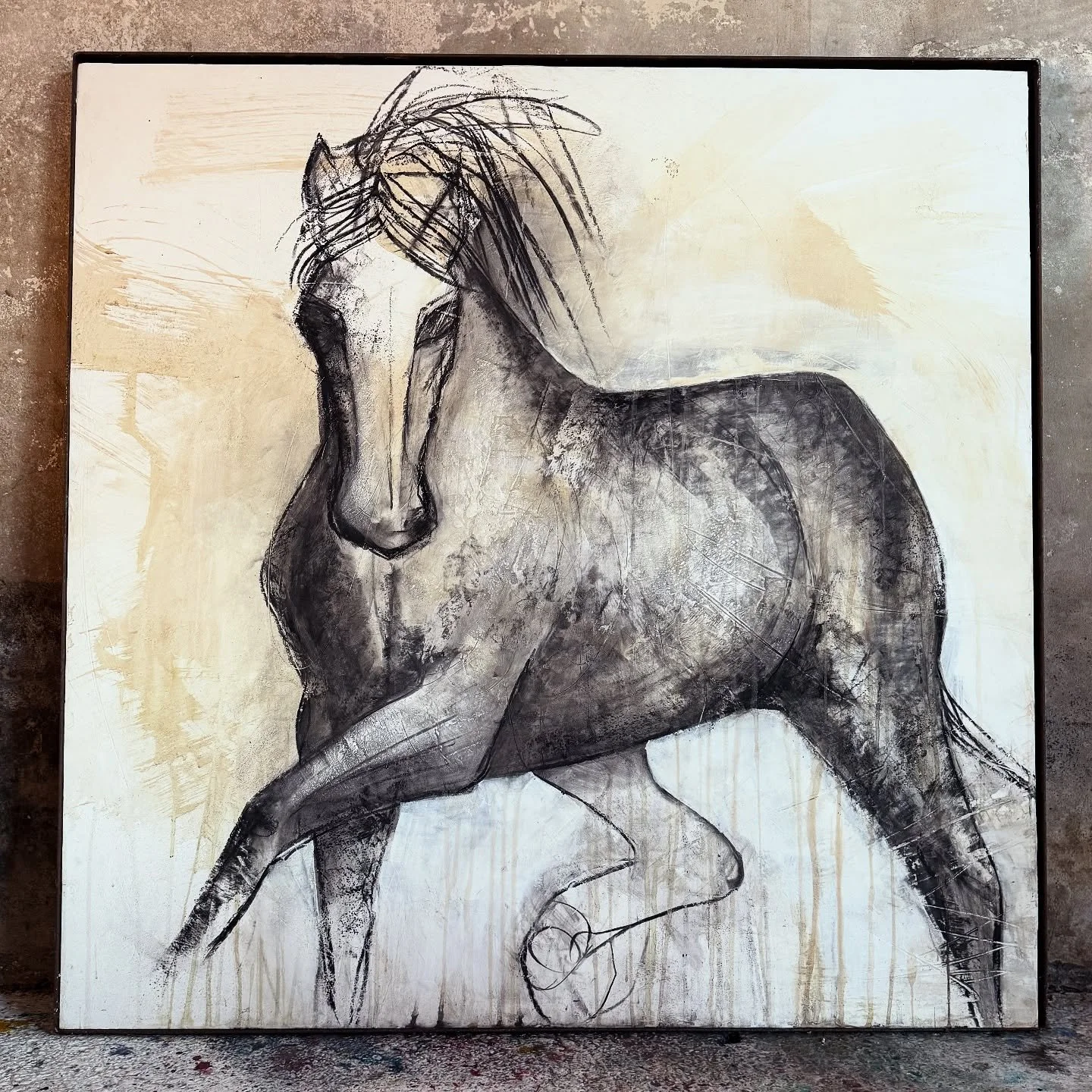 This time tomorrow I will be winging my way across the Atlantic to the USA to start my month long artist residency at @returntofreedom 🐎🐎🐎🐎

I&rsquo;m beyond excited !!🤩🤩🤩

I&rsquo;m going to channel the energy and courage of this recent charc