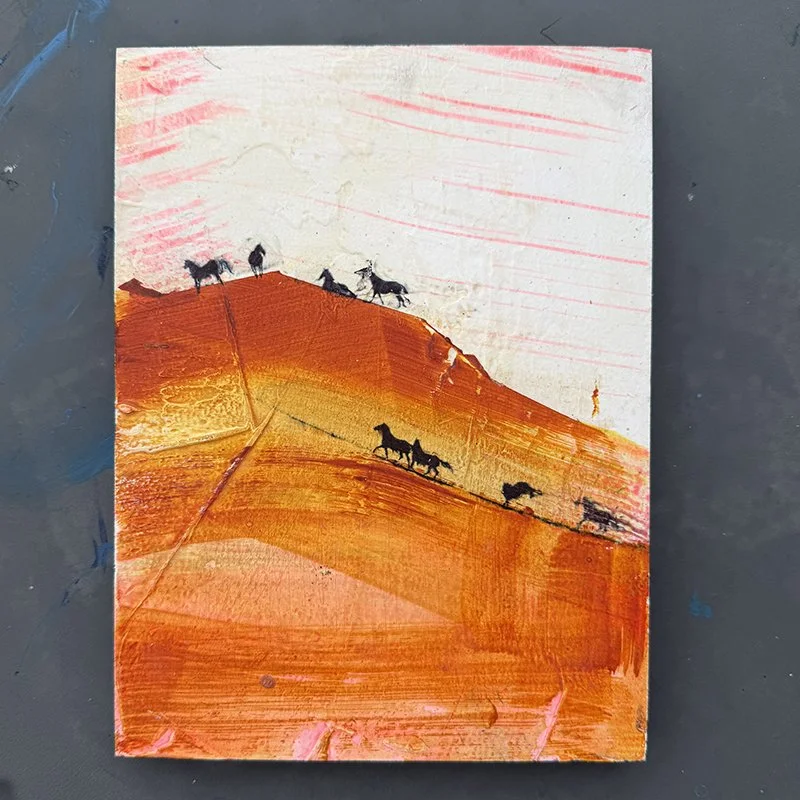 CALLING FREEDOM HOME— Mini Painting