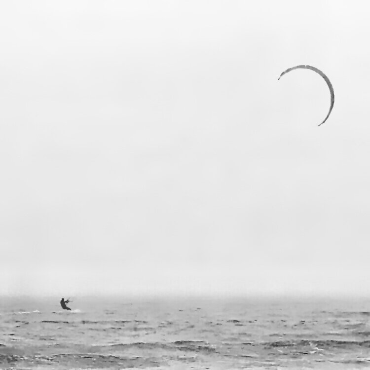 Wind surfing, Crescent Beach, Nova Scotia