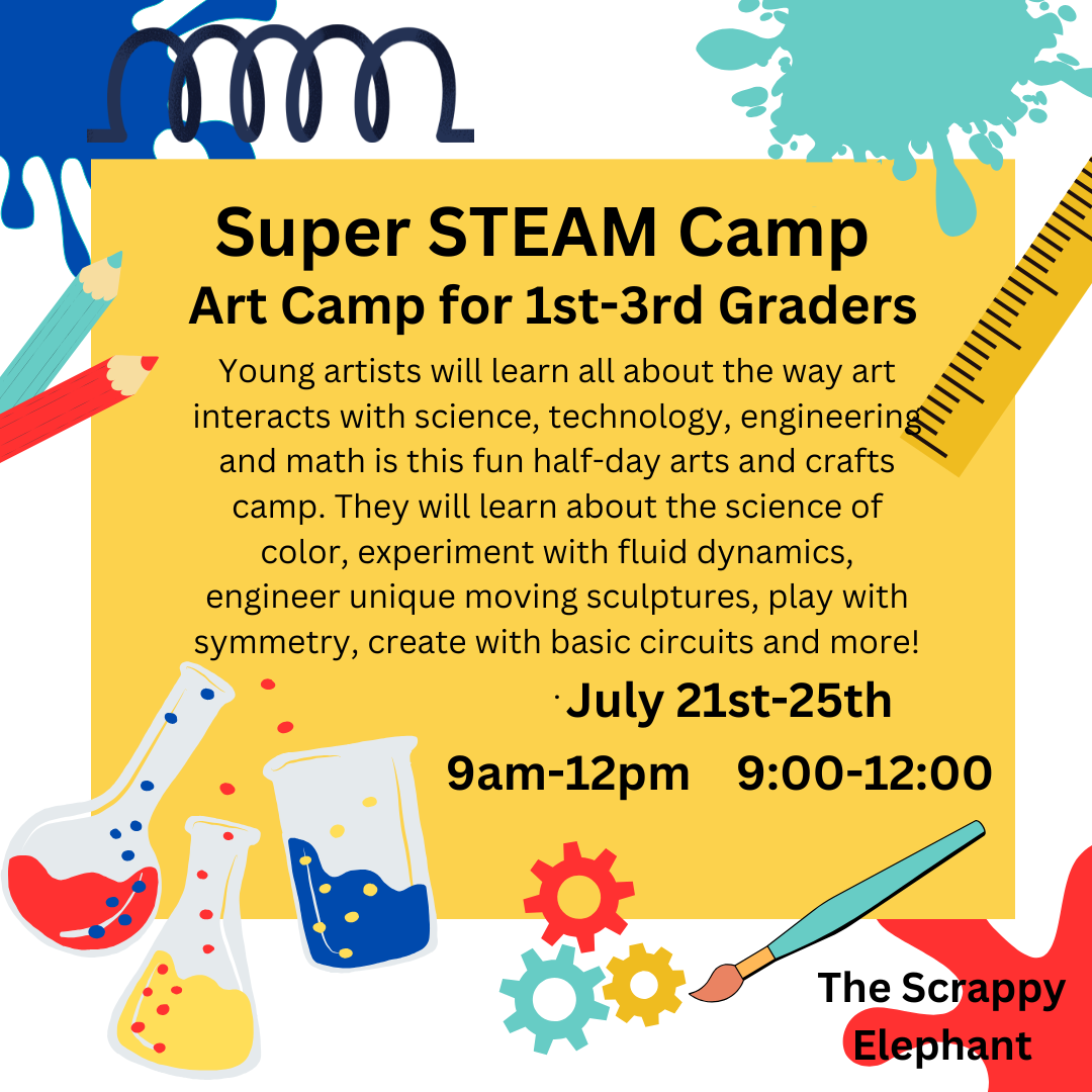 Charlottesville Summer Art Camp — The Scrappy Elephant — Virginia ...