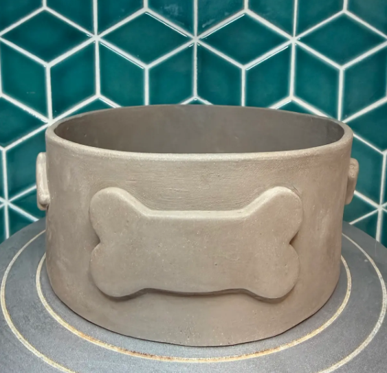 Sit, Stay, Slab Pet Bowls