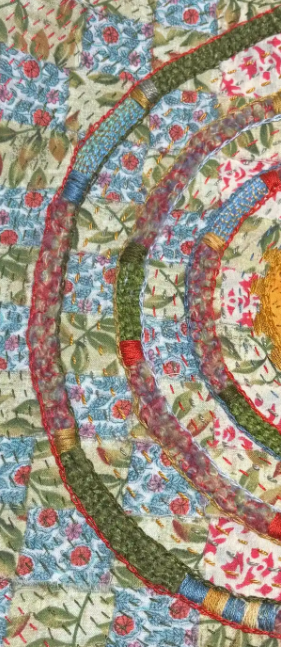 Slow Stitch Techniques and Stitches: Cloth Weaving and Couching