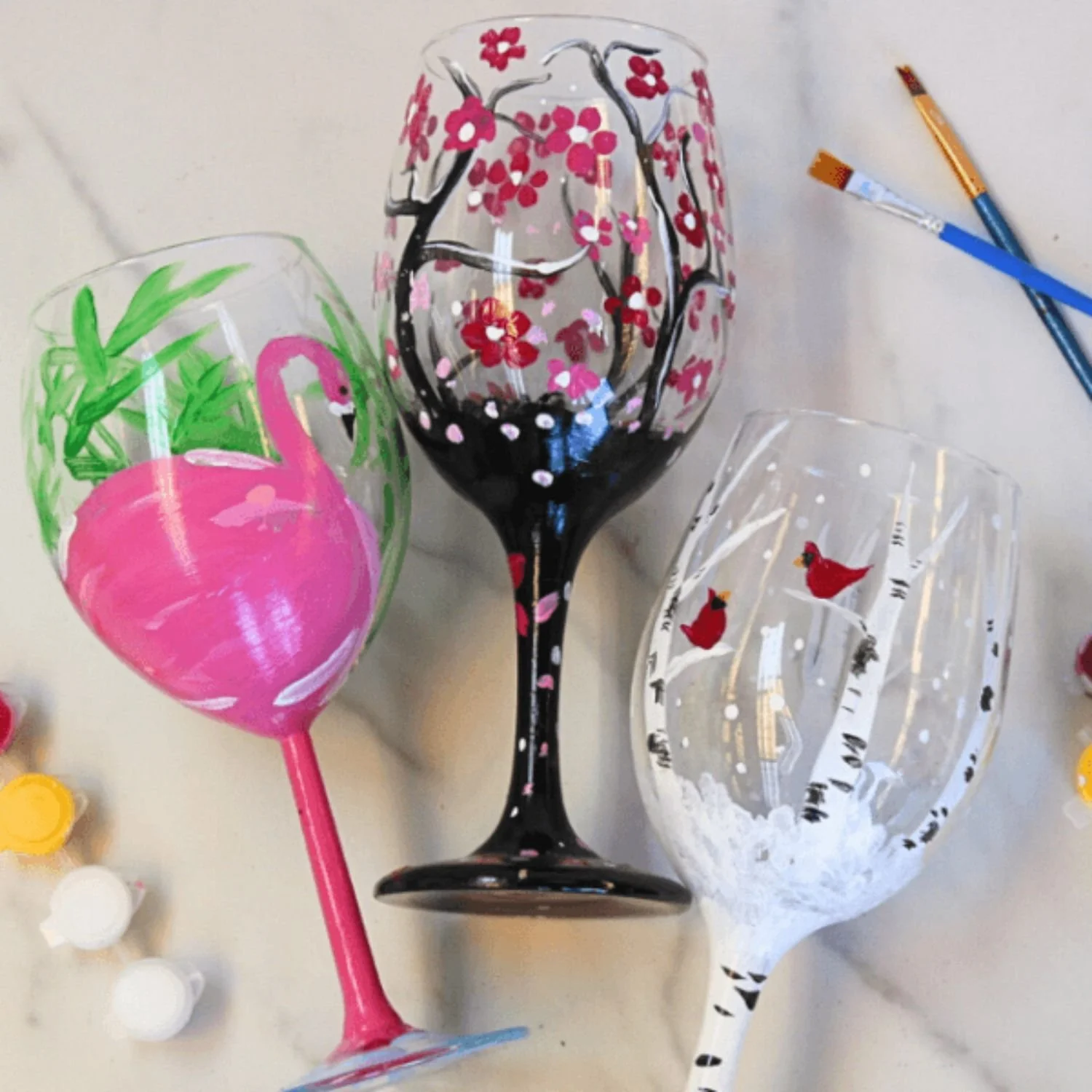 Wine Glass Painting
