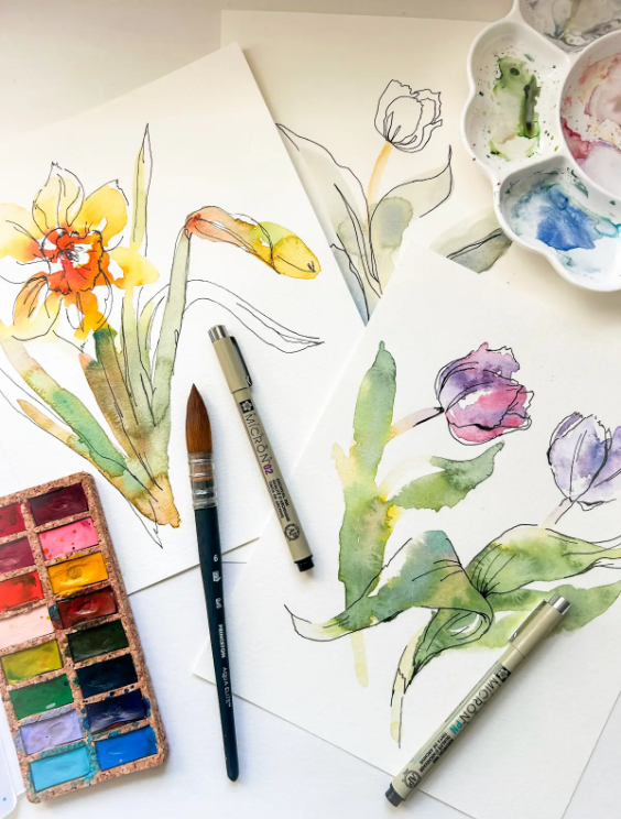 Watercolor Happy Hour