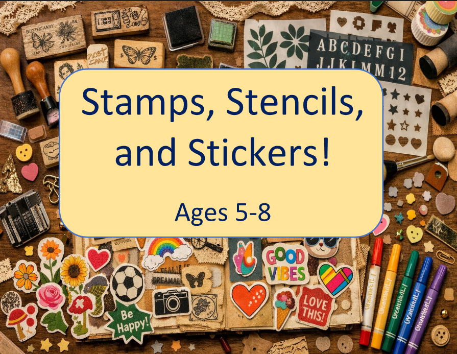 Stamps, Stencils, and Stickers!