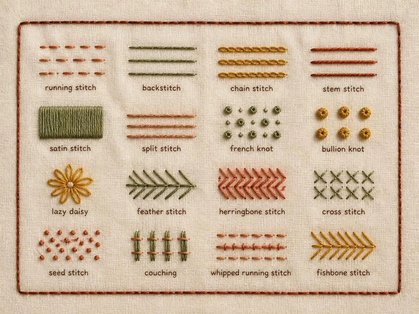 Slow Stitch Sampler