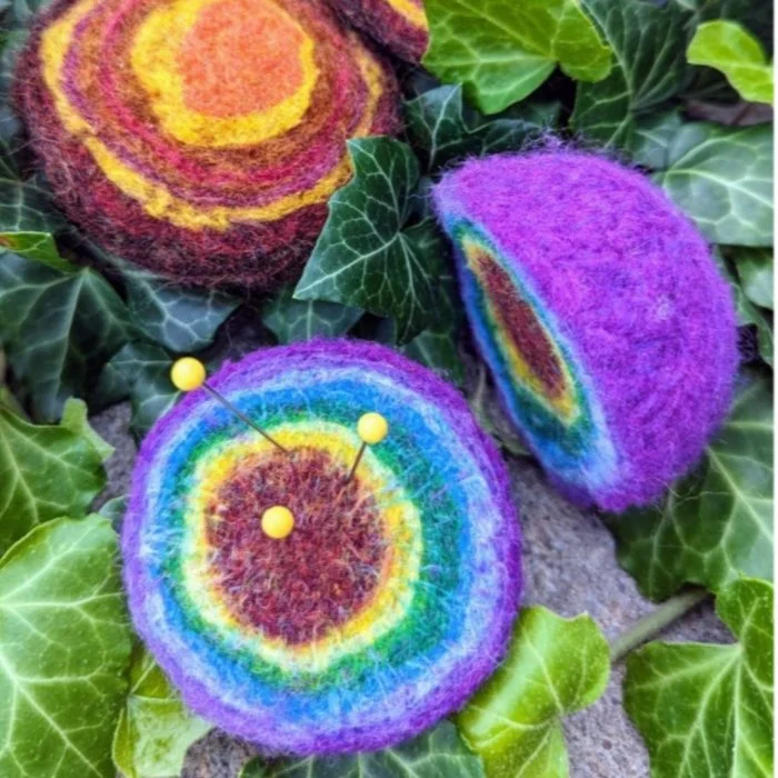 Needle Felted Geodes