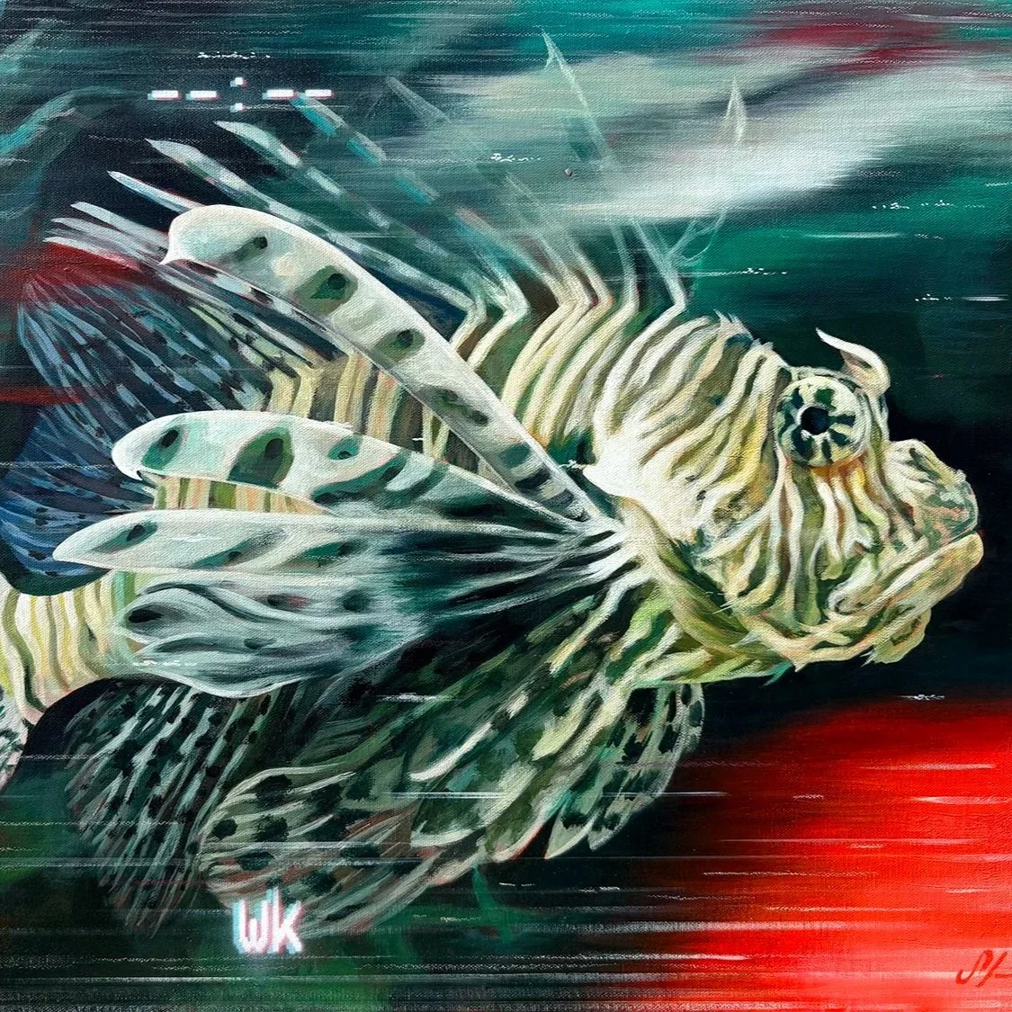 "VHS Lionfish" 18x24 inches