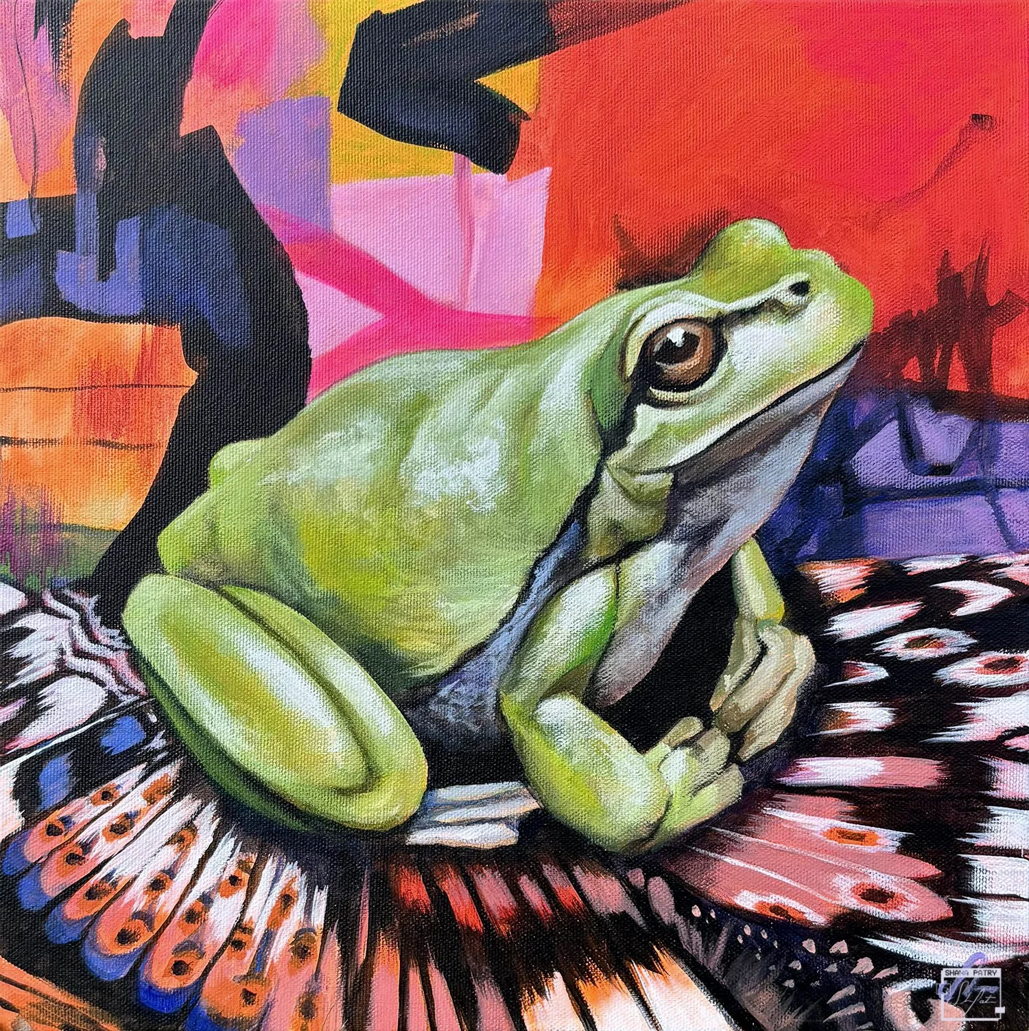 "Frog 2" 12x12 inches